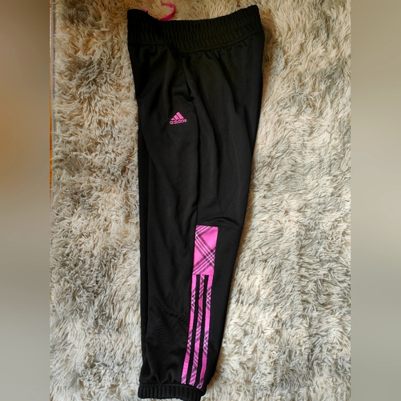 Adidas Black Pink Women's Sweatpants - Picture 4 of 4